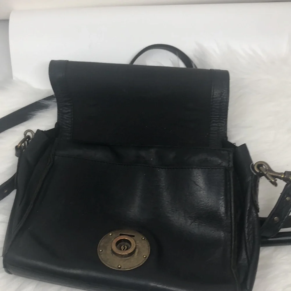 Vintage WILL Leather Goods Crossbody Bag Metal Buckle Adjustable Strap